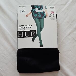 🆕️ HUE Super Opaque Control Top Tights Size 4
